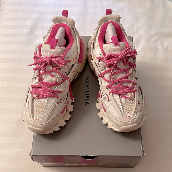 Balenciaga Track Low-Top sneakers Pink/white size 41 - Picture 1 of 7